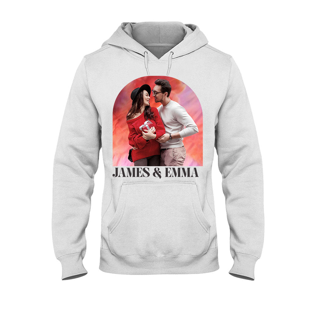 Personalized Couple T-shirt & Hoodie Custom Names Gift for Valentine’s Day T-shirt & Hoodie GradoCreations