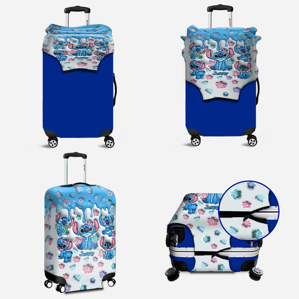 Personalized Ohana Luggage Cover Custom Name Travel Gift Luggage Cover GradoCreations