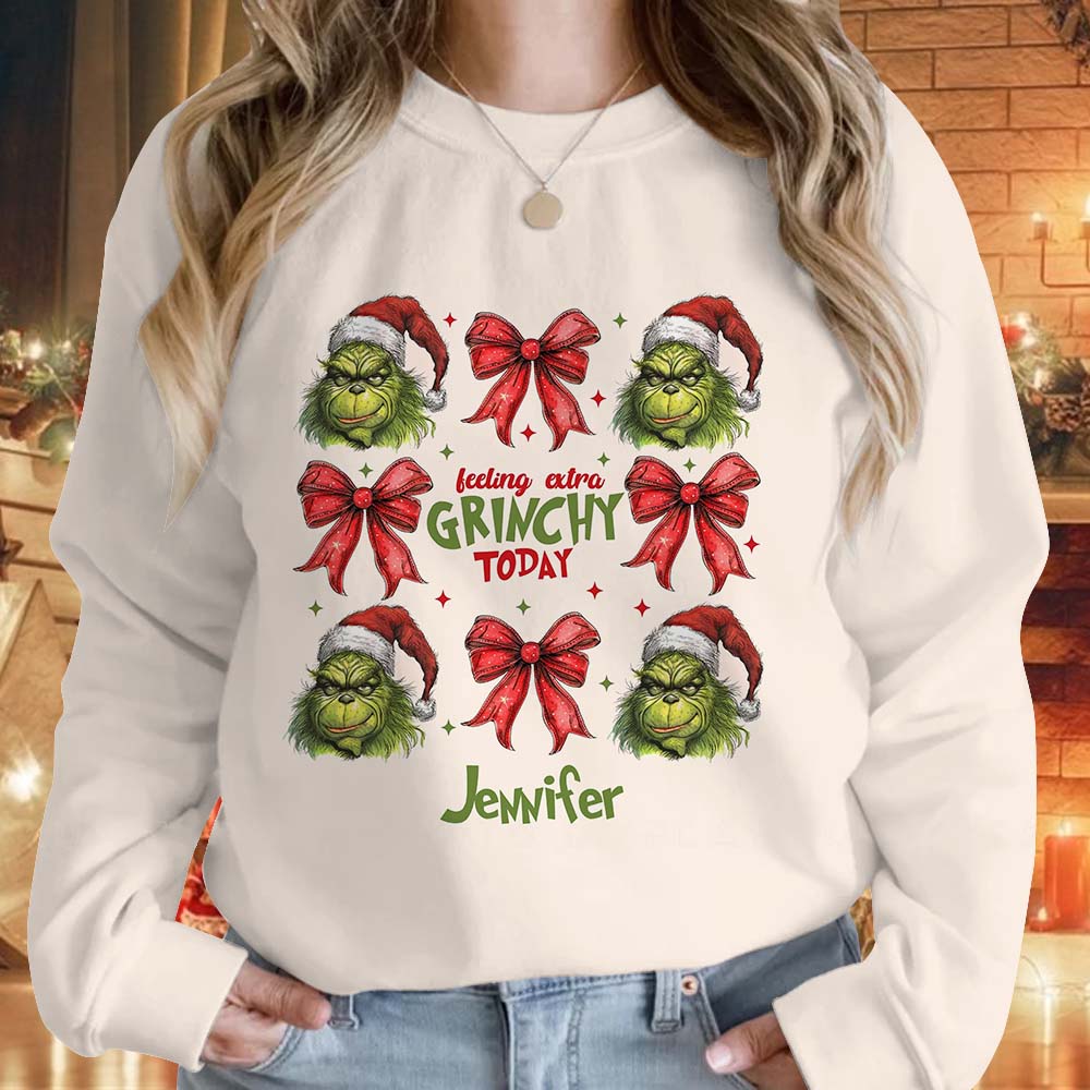 Personalized Grinch All-Over Shirt Custom Name Christmas Gift All Over Shirt GradoCreations