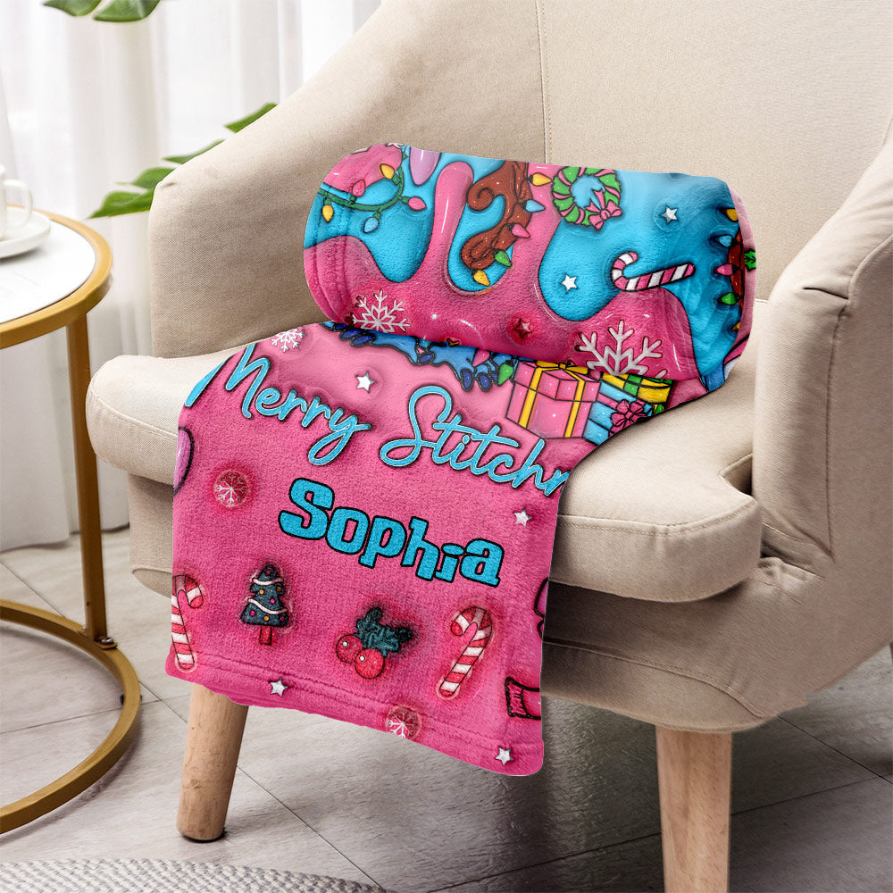 Personalized Ohana Blanket Custom Name Christmas Gift Blanket GradoCreations
