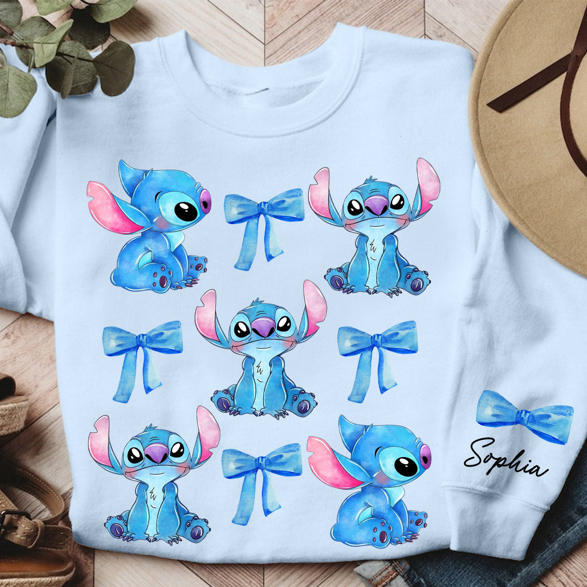 Personalized Stitch All Over Shirt Cute Gift for Kids All Over Shirt GradoCreations