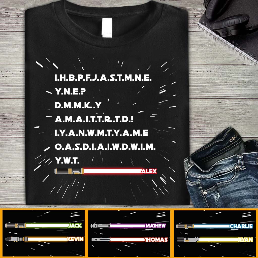 Personalized Star Wars Force T-shirt Hoodie Gift for Fans T-shirt & Hoodie GradoCreations