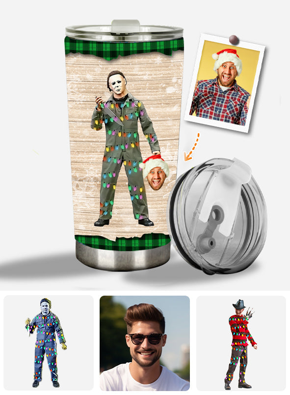 Personalized Horror Character Tumbler Fun Gift for Halloween Tumbler GradoCreations