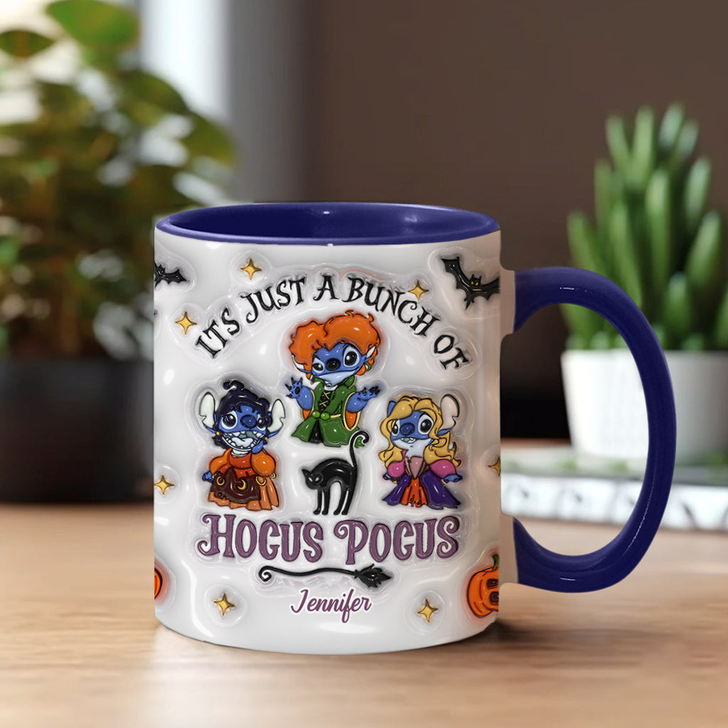 Personalized Halloween Ohana Ceramic Mug Custom Name Gift Accent Mug GradoCreations