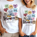 Personalized Couple T-shirt & Hoodie with Custom Names Gift for Her & Him T-shirt & Hoodie GradoCreations