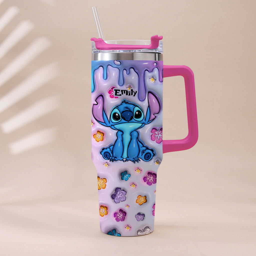 Personalized Ohana Tumbler with Handle Custom Name Gift Idea Tumbler With Handle GradoCreations