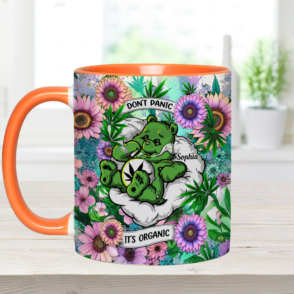 Personalized Weed Accent Mug Custom Name Gift for Her Accent Mug GradoCreations