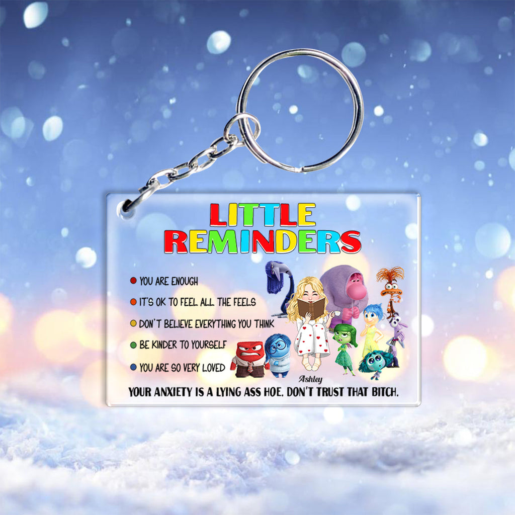 Personalized Acrylic Keychain with Motivational Quotes Gift Keychain GradoCreations