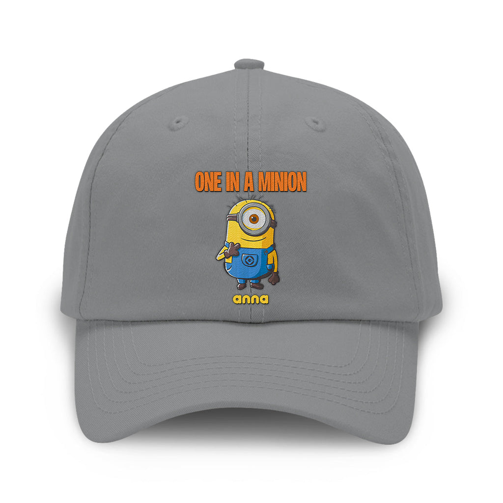 Personalized One In A Minion Embroidered Cap Gift for Kids Embroidered Classic Cap GradoCreations