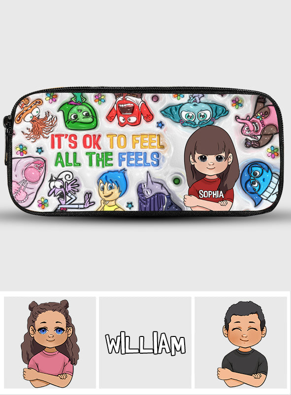 Personalized Kids Pencil Case with Fun Characters & Custom Name Pencil Case GradoCreations