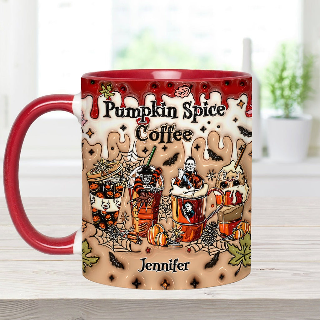 Personalized Pumpkin Spice Latte Accent Mug Custom Name Gift Accent Mug GradoCreations