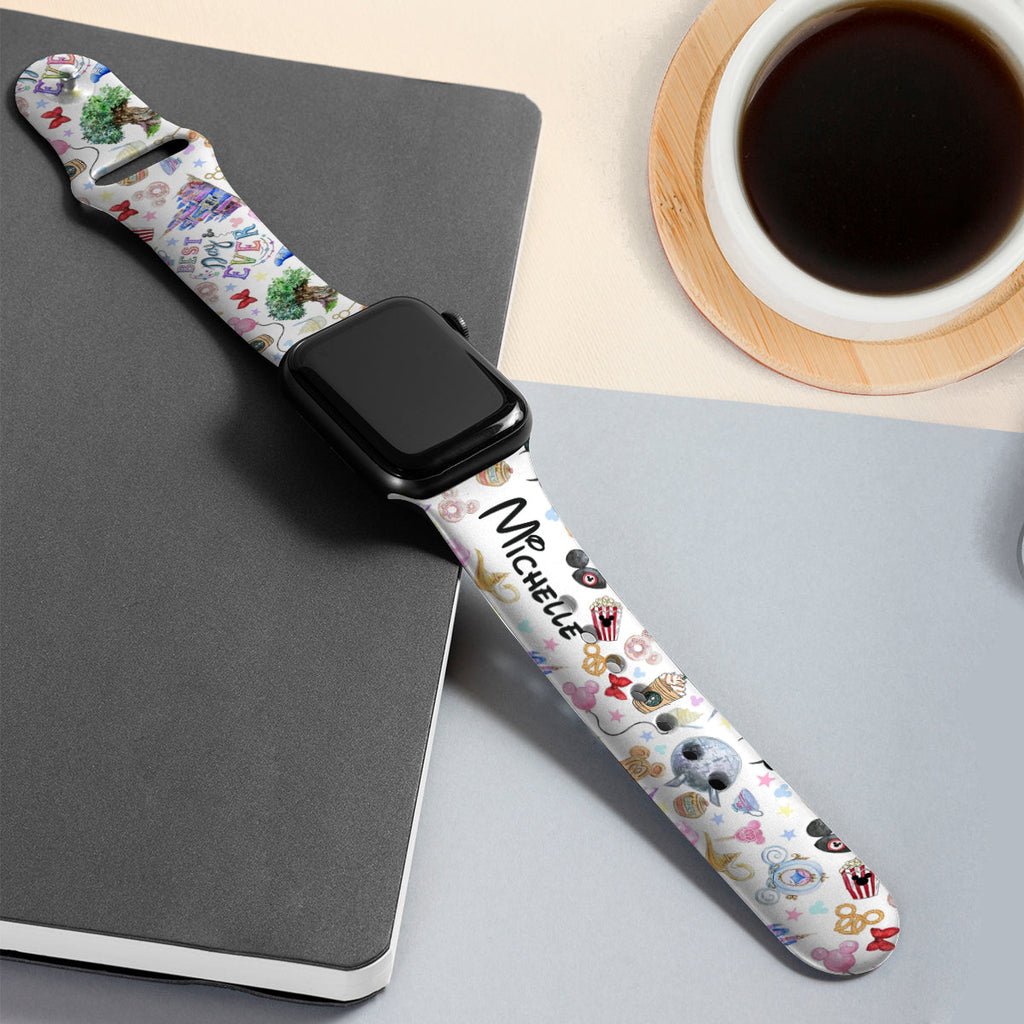 Personalized Mouse Ears Apple Watch Band Custom Name Gift Apple Watch Band GradoCreations
