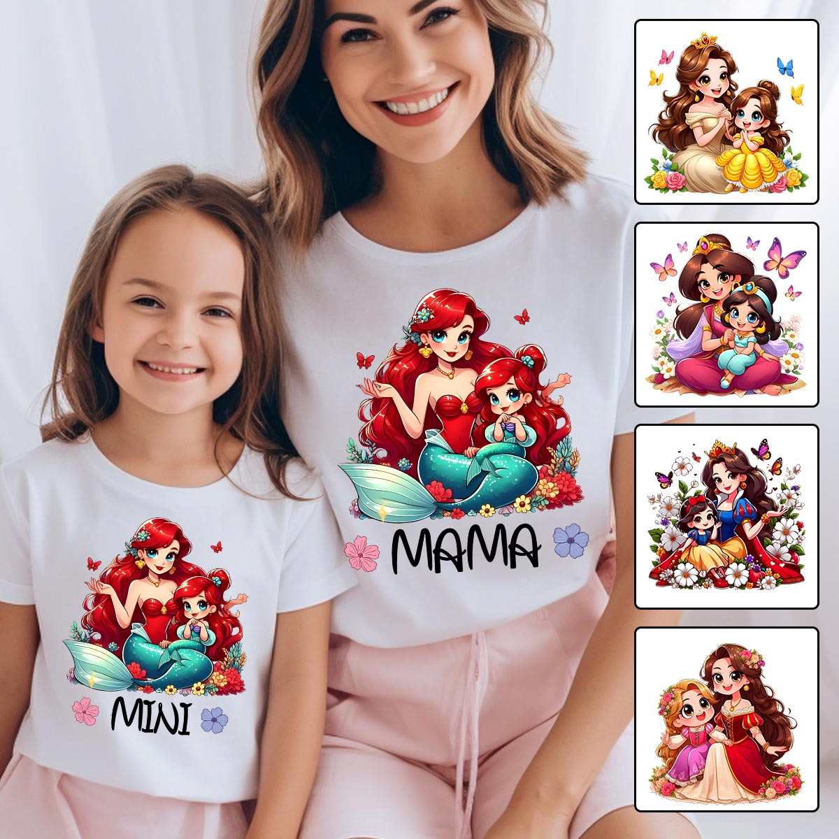 Personalized Mother Daughter Mouse T-Shirt & Hoodie Gift T-shirt & Hoodie GradoCreations