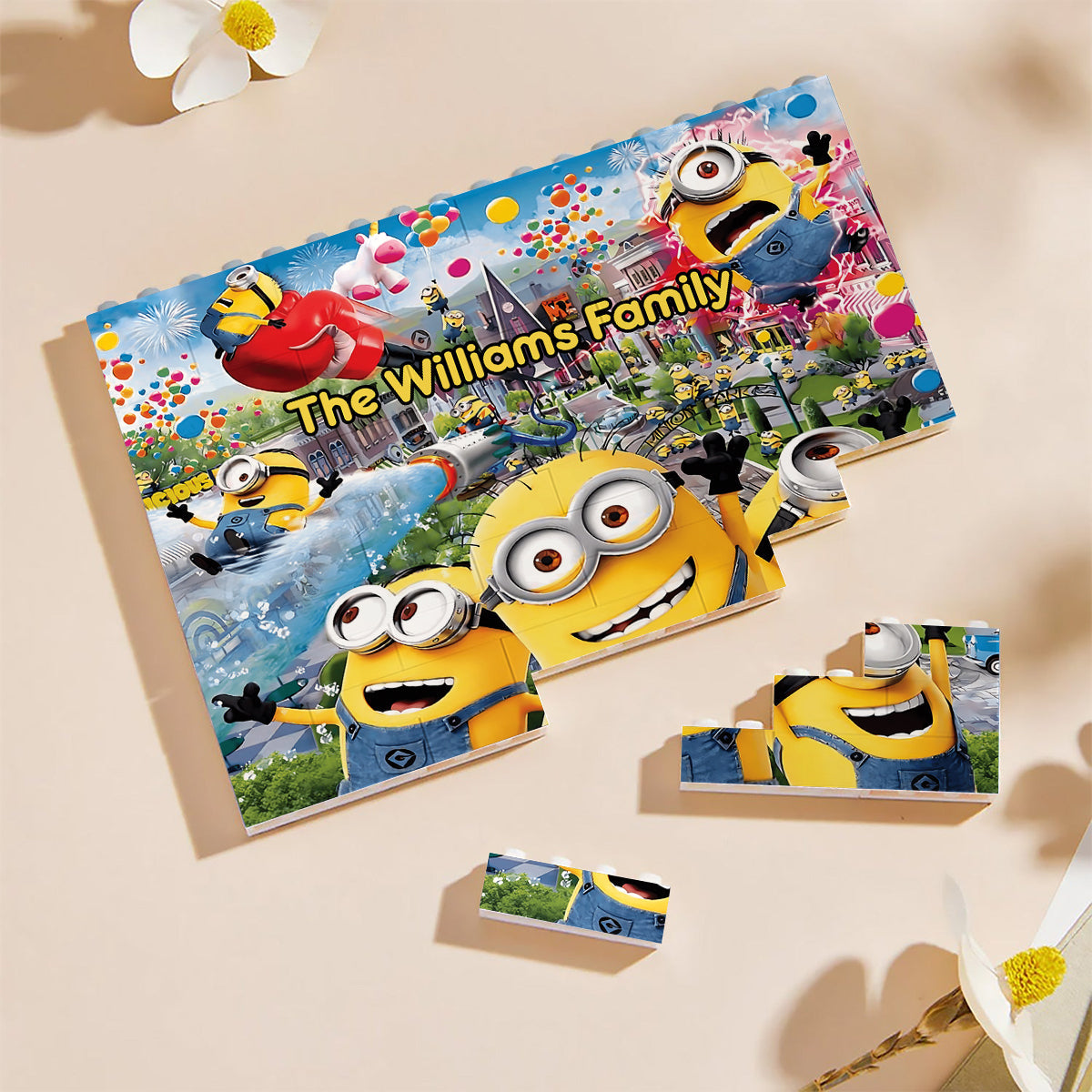 Customized Horizontal Rectangle Building Brick Blocks for Kids | Birthday, Graduation, Housewarming Gift Rectangle Building Brick Blocks GradoCreations