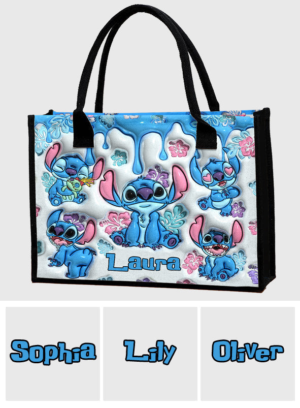 Personalized Ohana Canvas Tote Bag Custom Name Gift for Mom Canvas Tote Bag GradoCreations