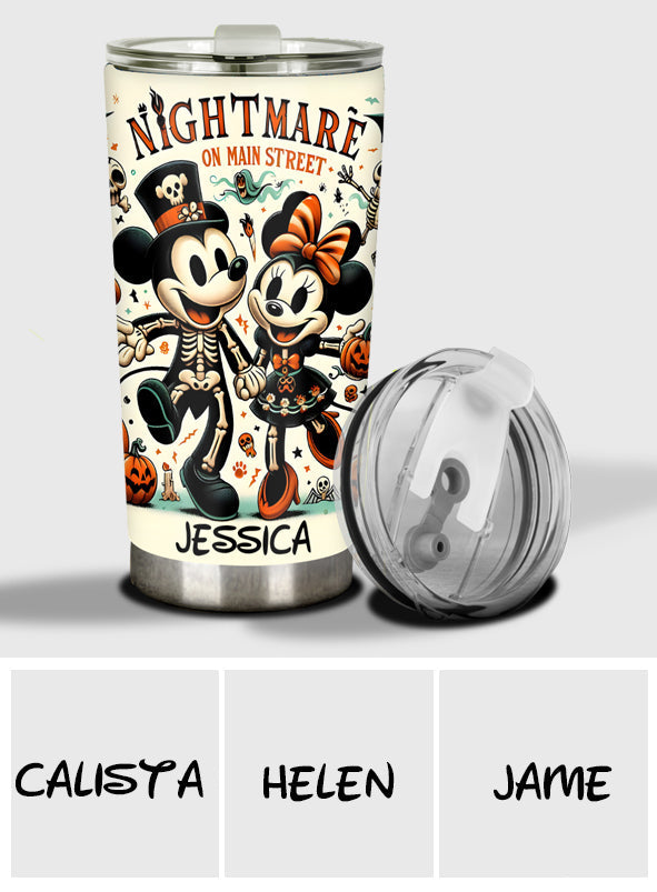 Personalized Nightmare On Main Street Tumbler Custom Name Gift Tumbler GradoCreations