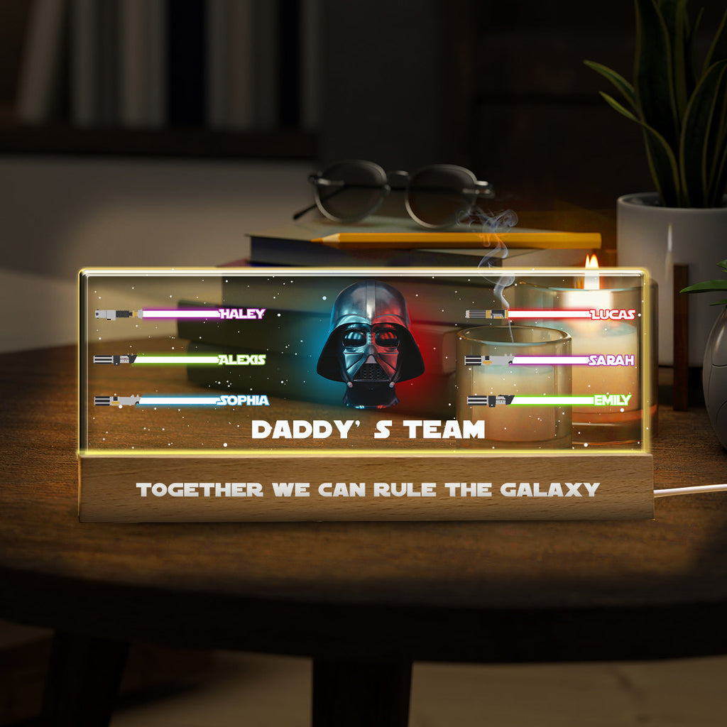 Personalized LED Night Light - Custom Star Wars Gift for Dad Custom LED Night Light GradoCreations