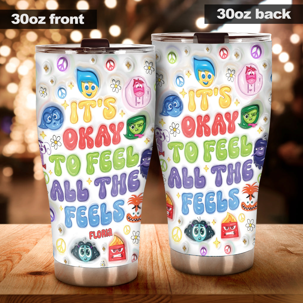 Personalized Stainless Steel Tumbler Custom Name Fun Gift Tumbler GradoCreations