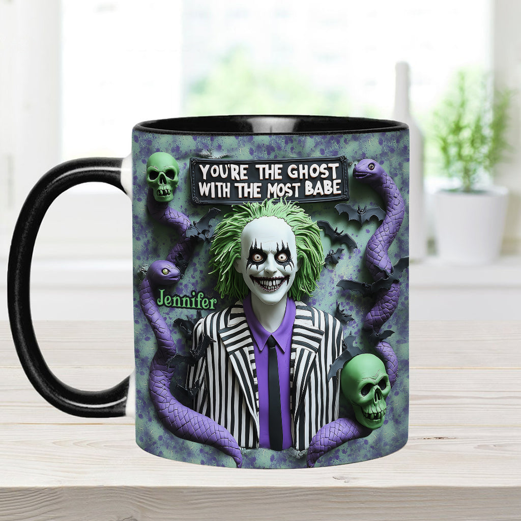 Personalized Accent Mug You're The Ghost With The Most Gift Accent Mug GradoCreations