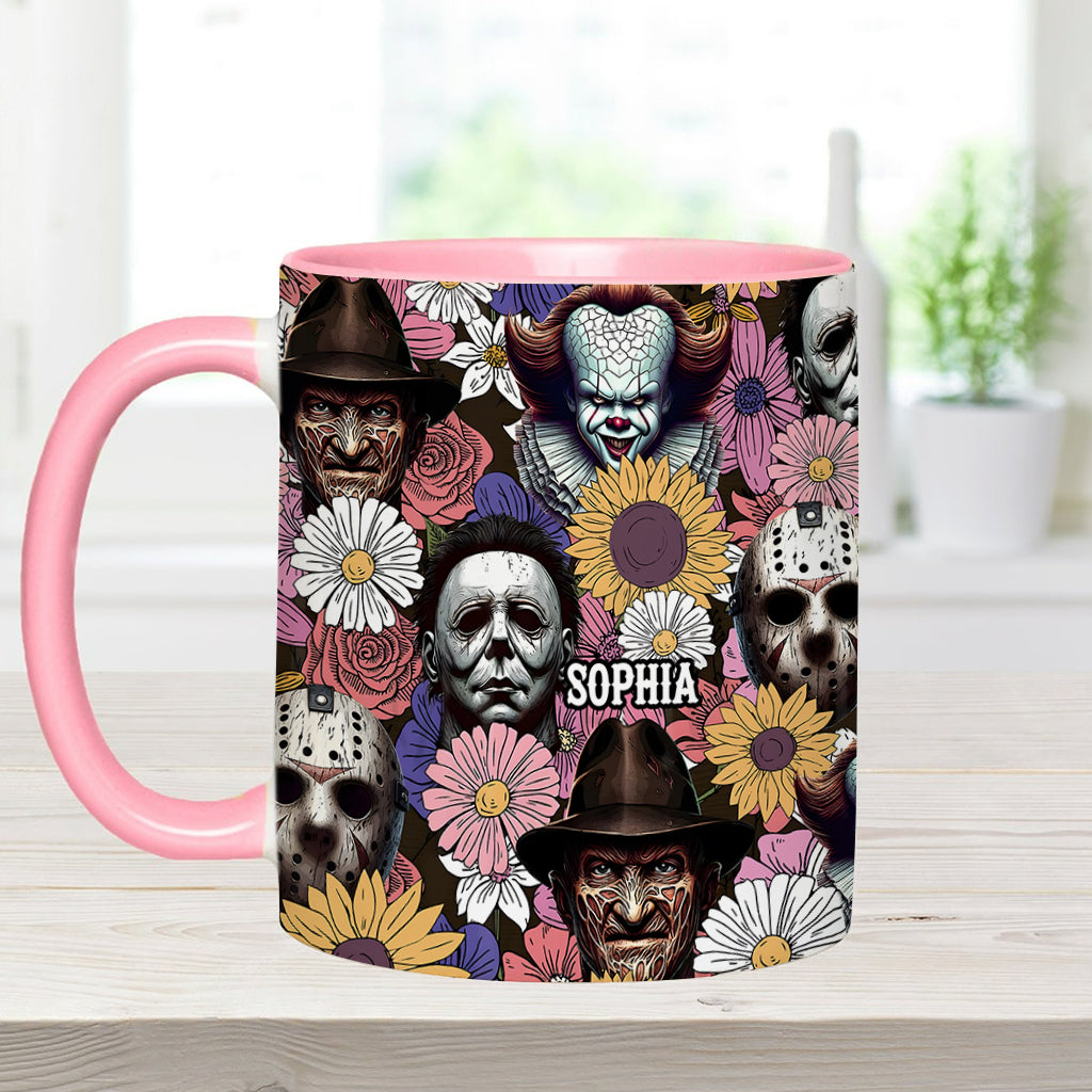 Personalized Horror Accent Mug with Custom Name for Fans Accent Mug GradoCreations