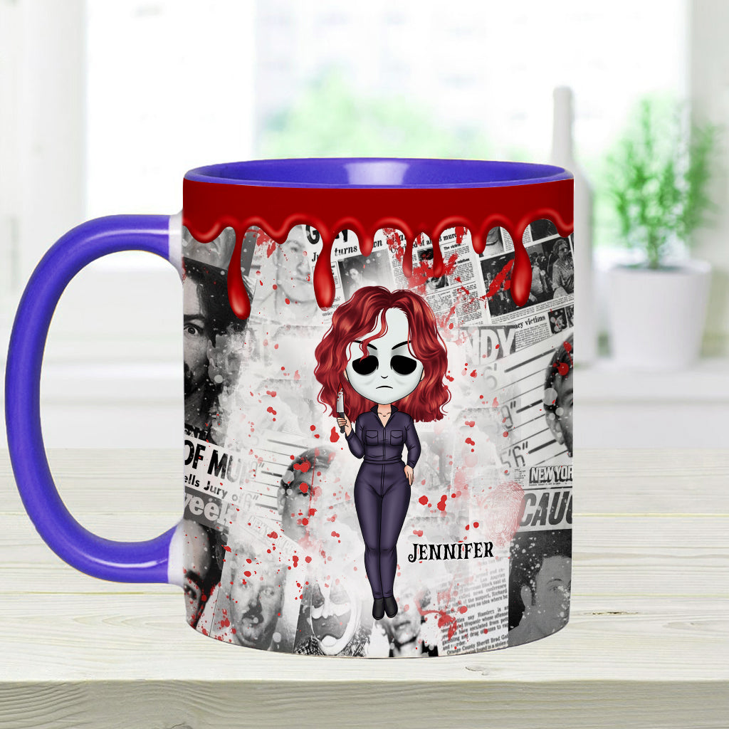 Personalized Accent Mug with Unique True Crime Design Accent Mug GradoCreations