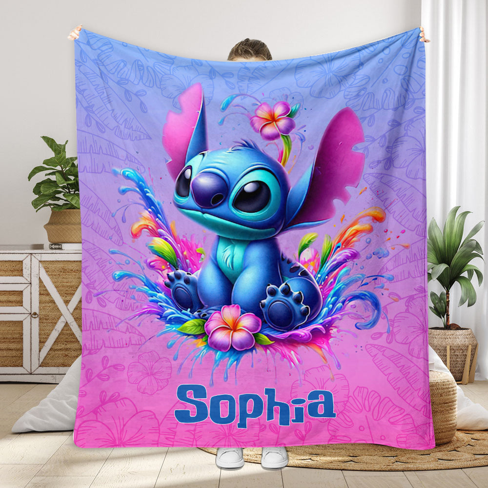 Personalized Ohana Blanket Custom Name Gift for Kids Blanket GradoCreations