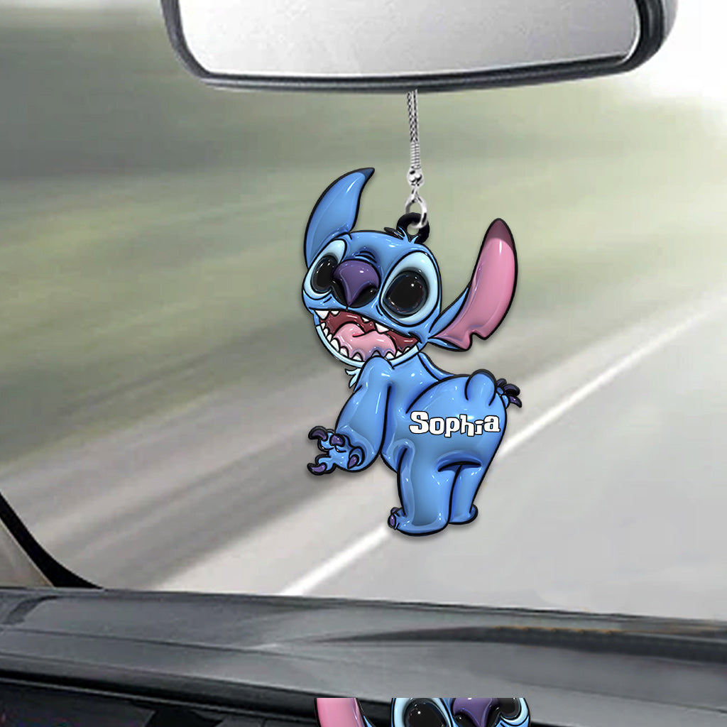 Personalized Ohana Car Ornament Custom Name Gift for Family Car Ornament GradoCreations