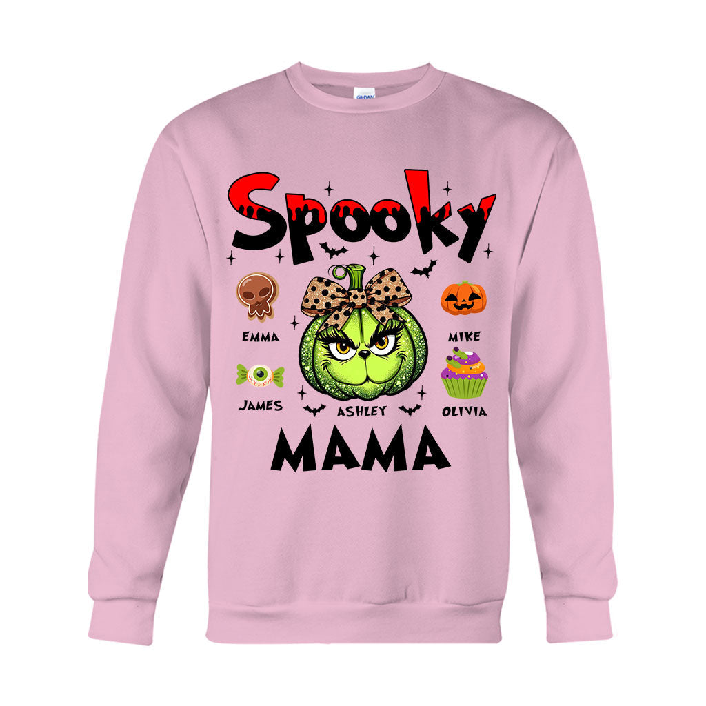 Personalized Spooky Mama T-shirt & Hoodie for Halloween Gift T-shirt & Hoodie GradoCreations