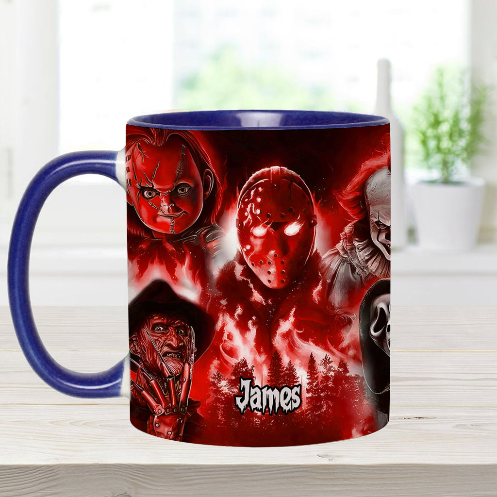 Personalized Horror Movie Accent Mug Custom Name Gift for Fans Accent Mug GradoCreations