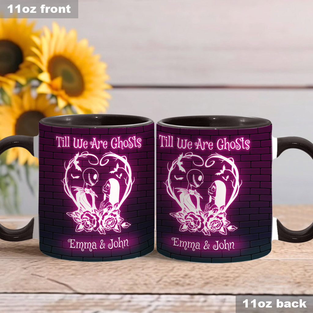 Personalized Nightmare Accent Mug for Couples - Till We Are Ghosts Accent Mug GradoCreations