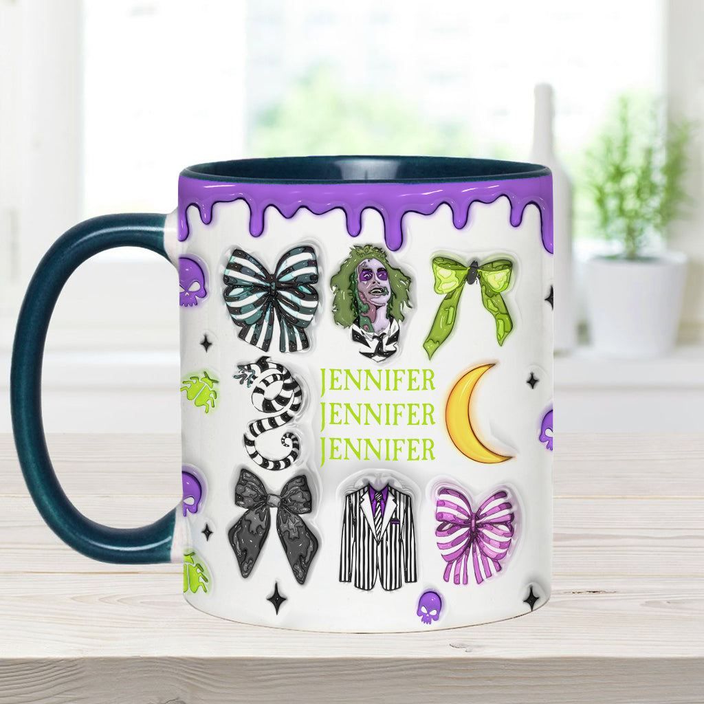 Personalized Accent Mug with Unique Design for Halloween Gift Accent Mug GradoCreations
