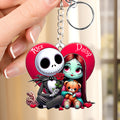 Personalized Nightmare Keychain Custom Name Gift for Couple Keychain GradoCreations