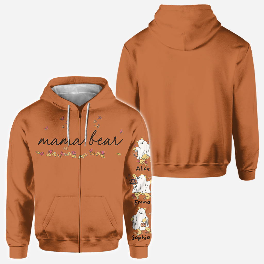 Personalized Mama Bear All Over Shirt for Mom with Custom Names All Over Shirt GradoCreations