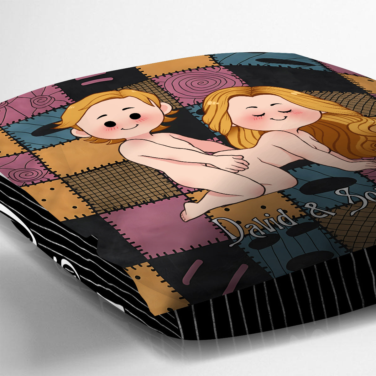 Personalized Nightmare Throw Pillow Custom Name Gift for Couples Throw Pillow GradoCreations