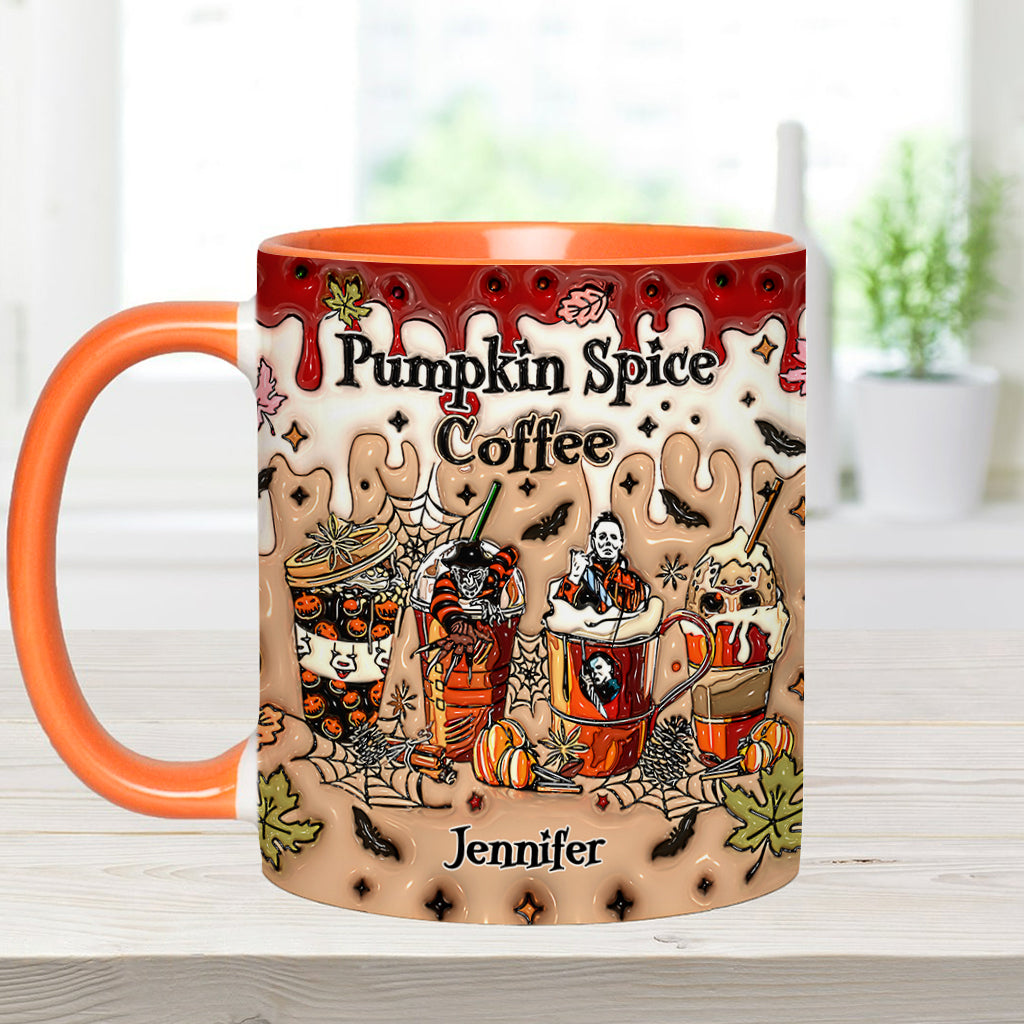 Personalized Pumpkin Spice Latte Accent Mug Custom Name Gift Accent Mug GradoCreations