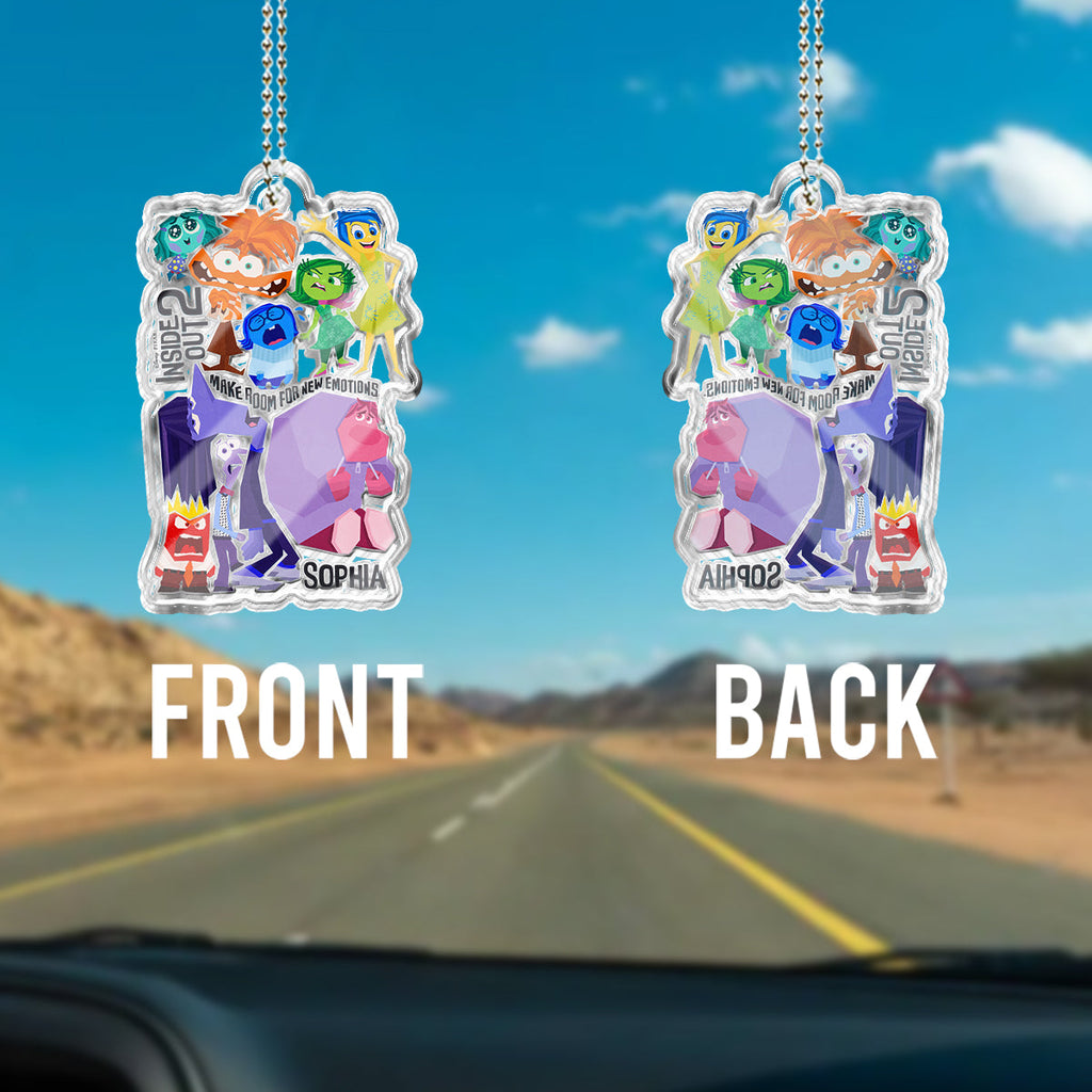 Personalized Acrylic Car Ornament Custom Name Gift for Kids One-sided Custom Shaped Car Ornament GradoCreations