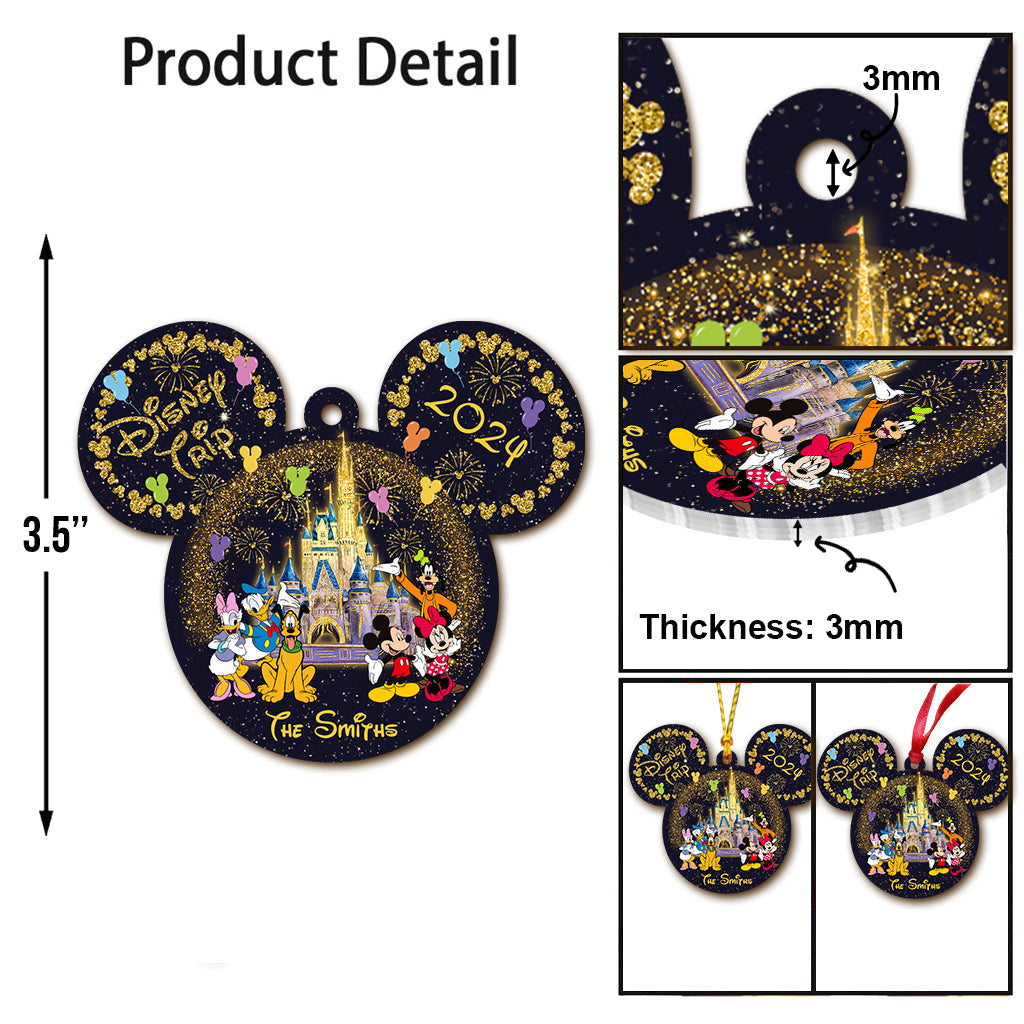 Personalized Family Photo Mouse Ornament Custom Gift for Christmas Ornament GradoCreations