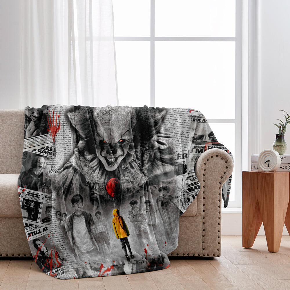 Personalized Horror Movie Blanket Custom Design Gift for Halloween Blanket GradoCreations