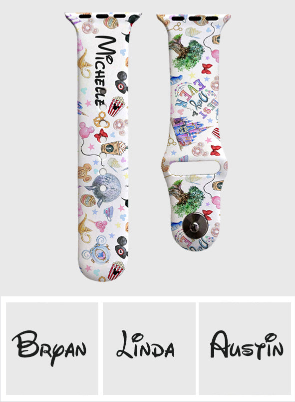 Personalized Mouse Ears Apple Watch Band Custom Name Gift Apple Watch Band GradoCreations