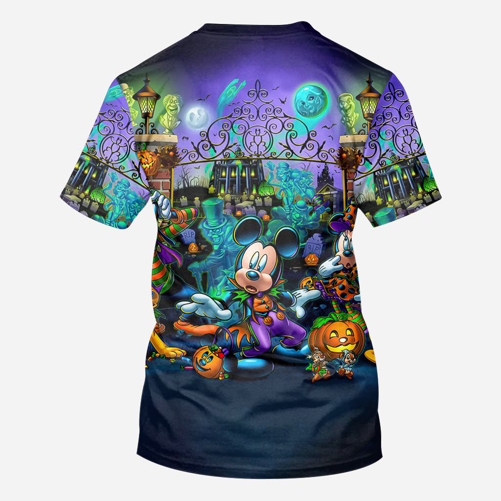 Personalized Welcome Foolish Mortals All Over Shirt for Halloween All Over Shirt GradoCreations