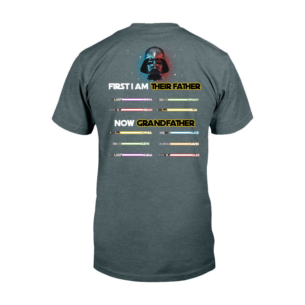 Personalized Darth Vader T-shirt and Hoodie for Grandfather's Day T-shirt And Hoodie GradoCreations