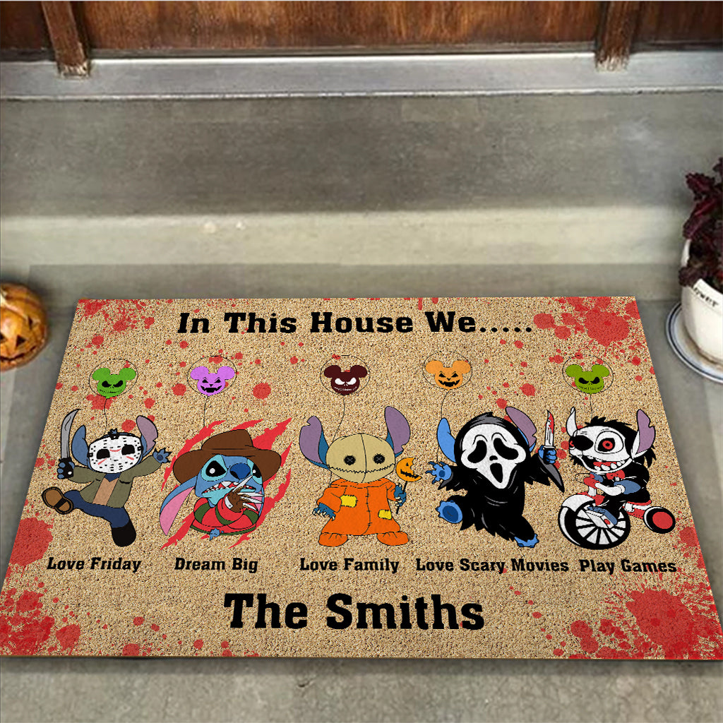 Personalized Doormat In This House Ohana Family Gift Doormat GradoCreations