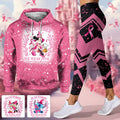 Personalized Breast Cancer Awareness Hoodie & Leggings Set with Custom Design Hoodie & Leggings GradoCreations