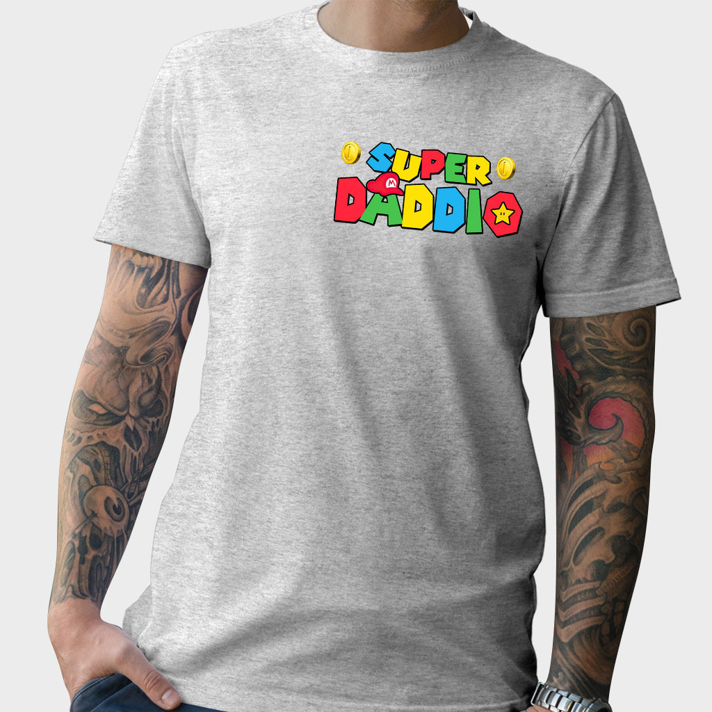 Personalized Super Daddio T-Shirt and Hoodie Gift for Dad T-shirt And Hoodie GradoCreations