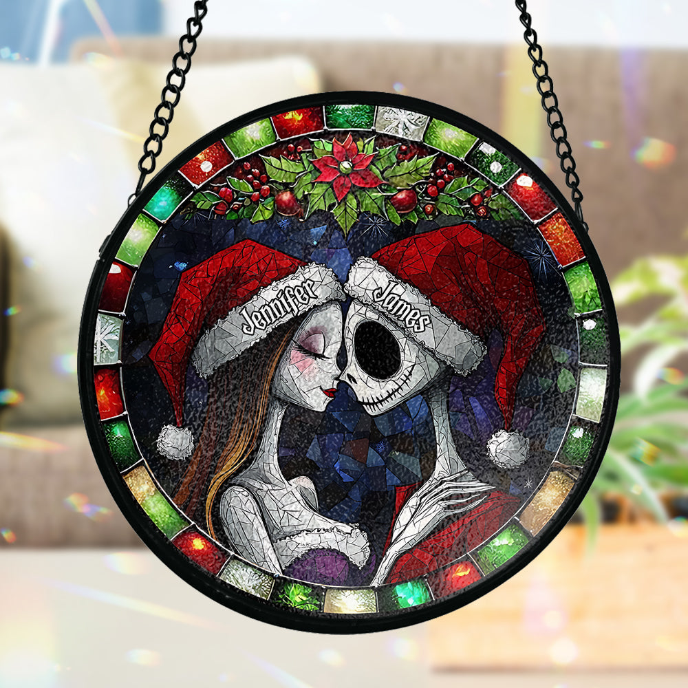 Personalized Stained Glass Suncatcher Unique Christmas Gift Stained Glass Suncatcher GradoCreations