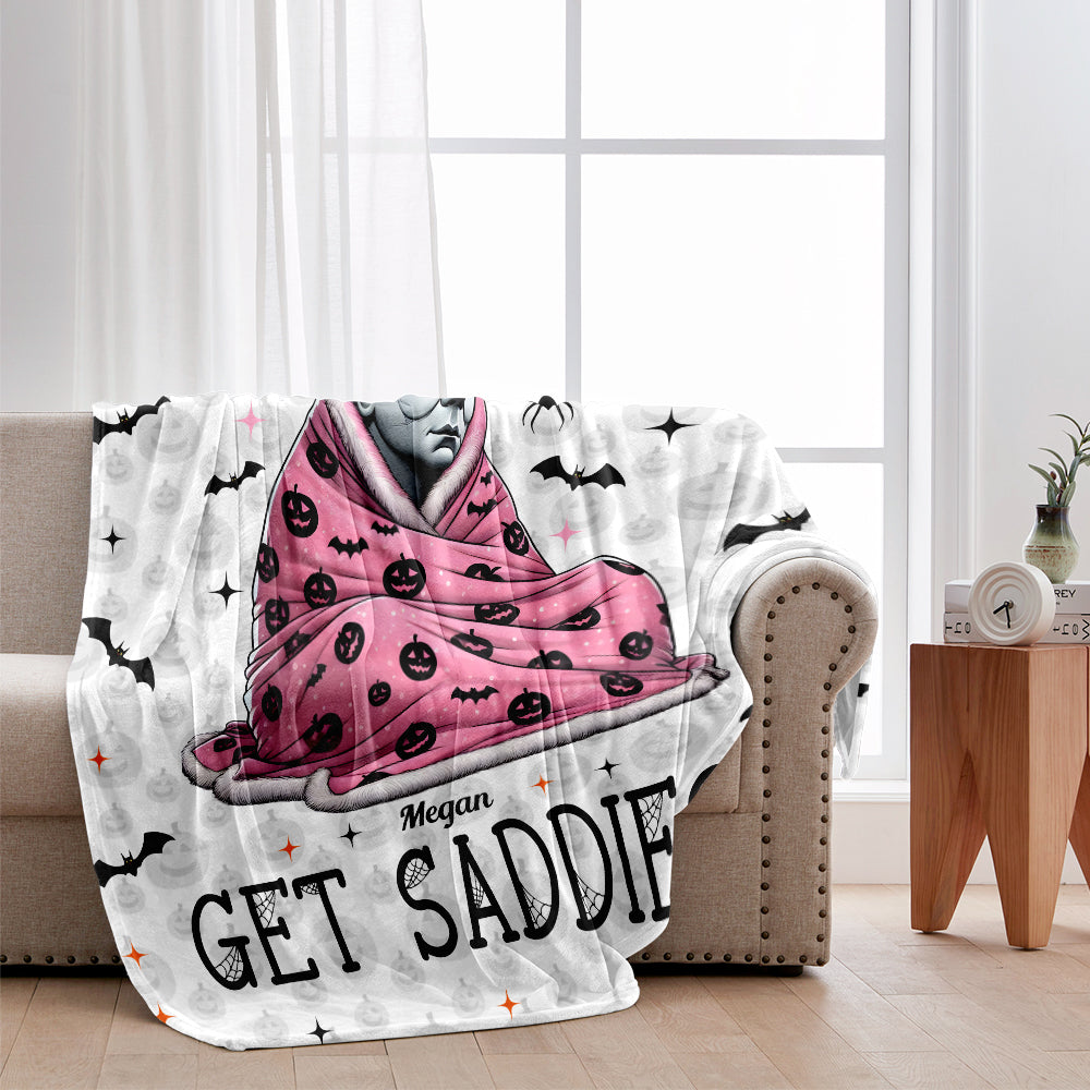 Personalized Halloween Blanket Even Baddies Get Saddies Gift Blanket GradoCreations
