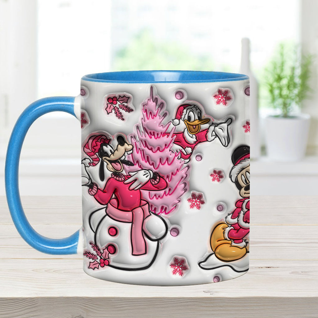 Personalized Christmas Mouse Accent Mug Custom Name Gift Accent Mug GradoCreations