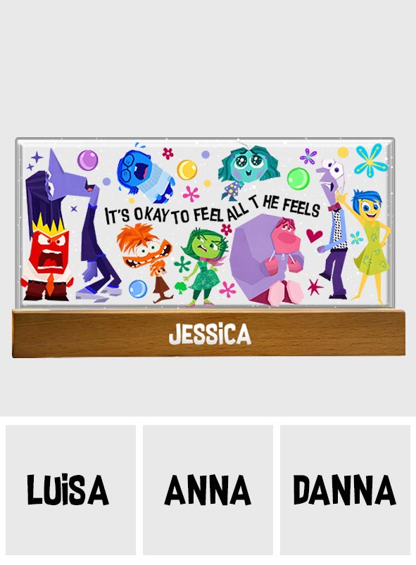 Personalized Shaped LED Night Light Custom Name Gift for Mom Shaped Led Night Light GradoCreations