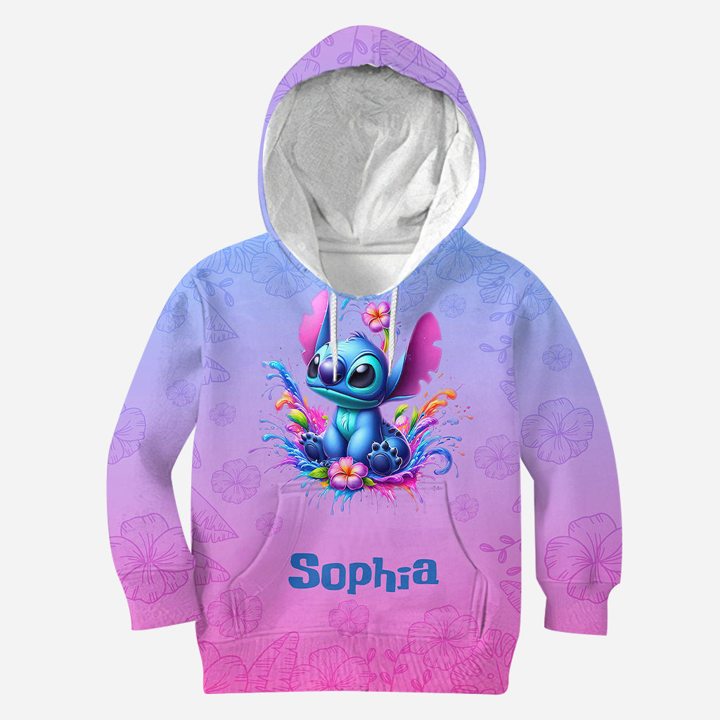 Personalized Blue Ohana All Over Shirt Custom Name Gift All Over Shirt GradoCreations