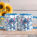 Personalized Ceramic Accent Mug Ohana Design Custom Name Gift Accent Mug GradoCreations